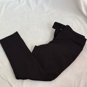 LOFT Petite Black Straight Leg Pant